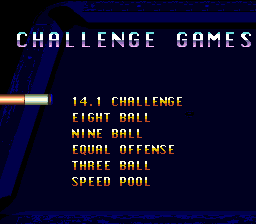 Championship Pool screenshot 3 for Super Nintendo